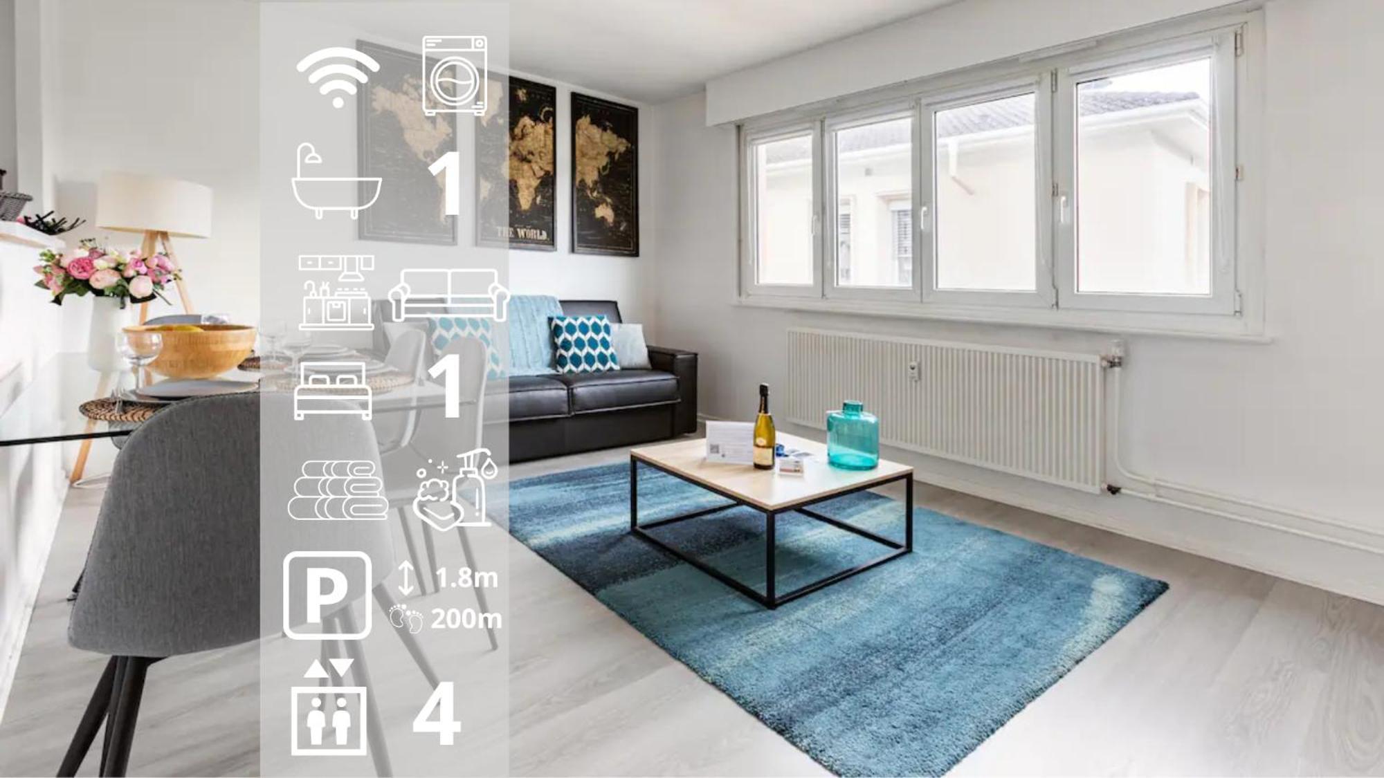 L'Etoile Du Nord - 1 Parking Gratuit Apartment Colmar Bagian luar foto